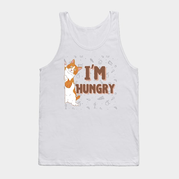 Cat im hungry Tank Top by Kenartideas